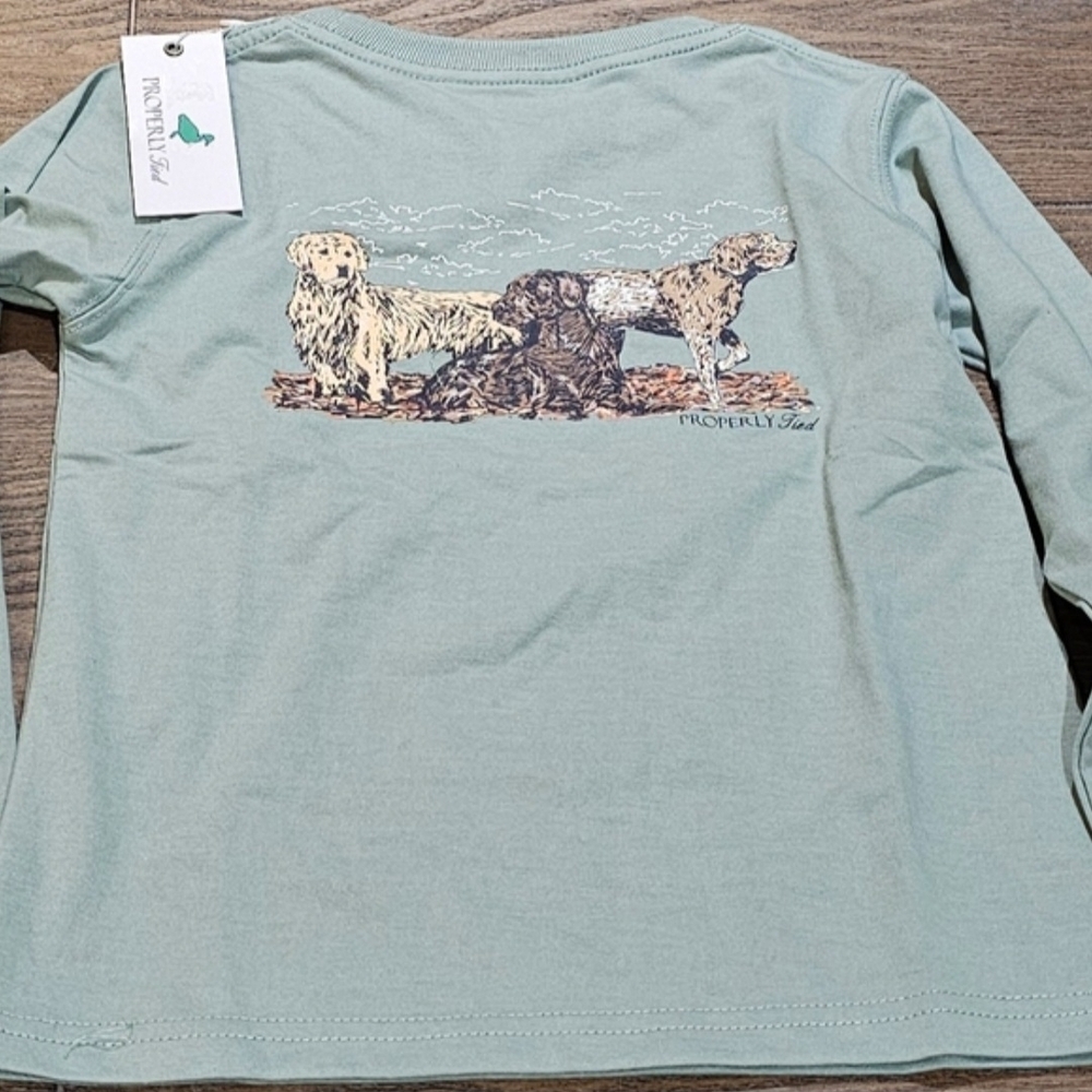 Properly Tied Kids Long Sleeve Tee - Light Blue